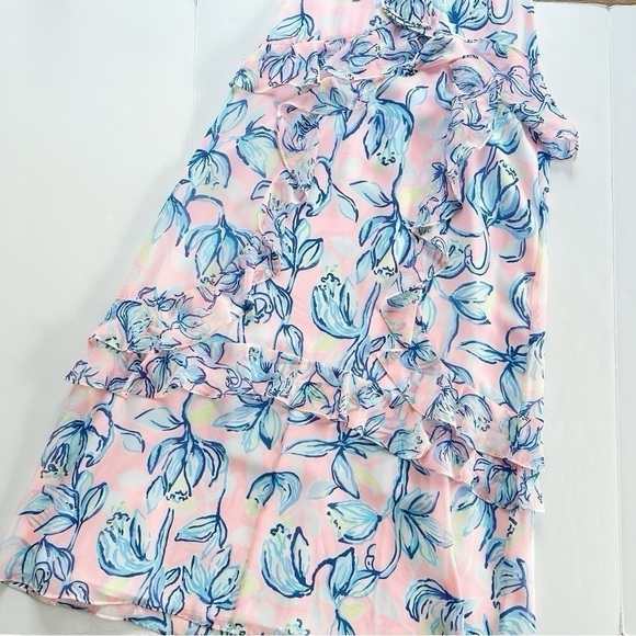 Lilly Pulitzer Riland Sweet Pea Pink Chasing The Sun Maxi Dress - Picture 4 of 10